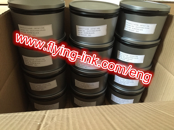 Black sublimation heat transfer offset printing ink for hot press